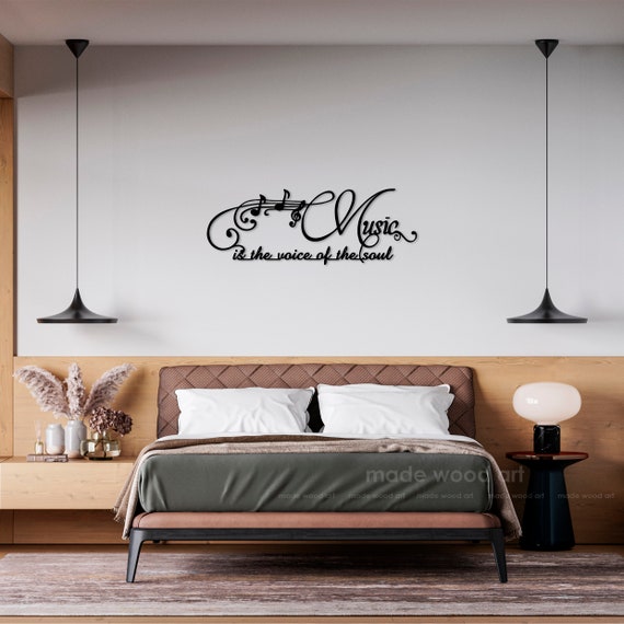 Sheet Music Art Wood Wall Art Music 