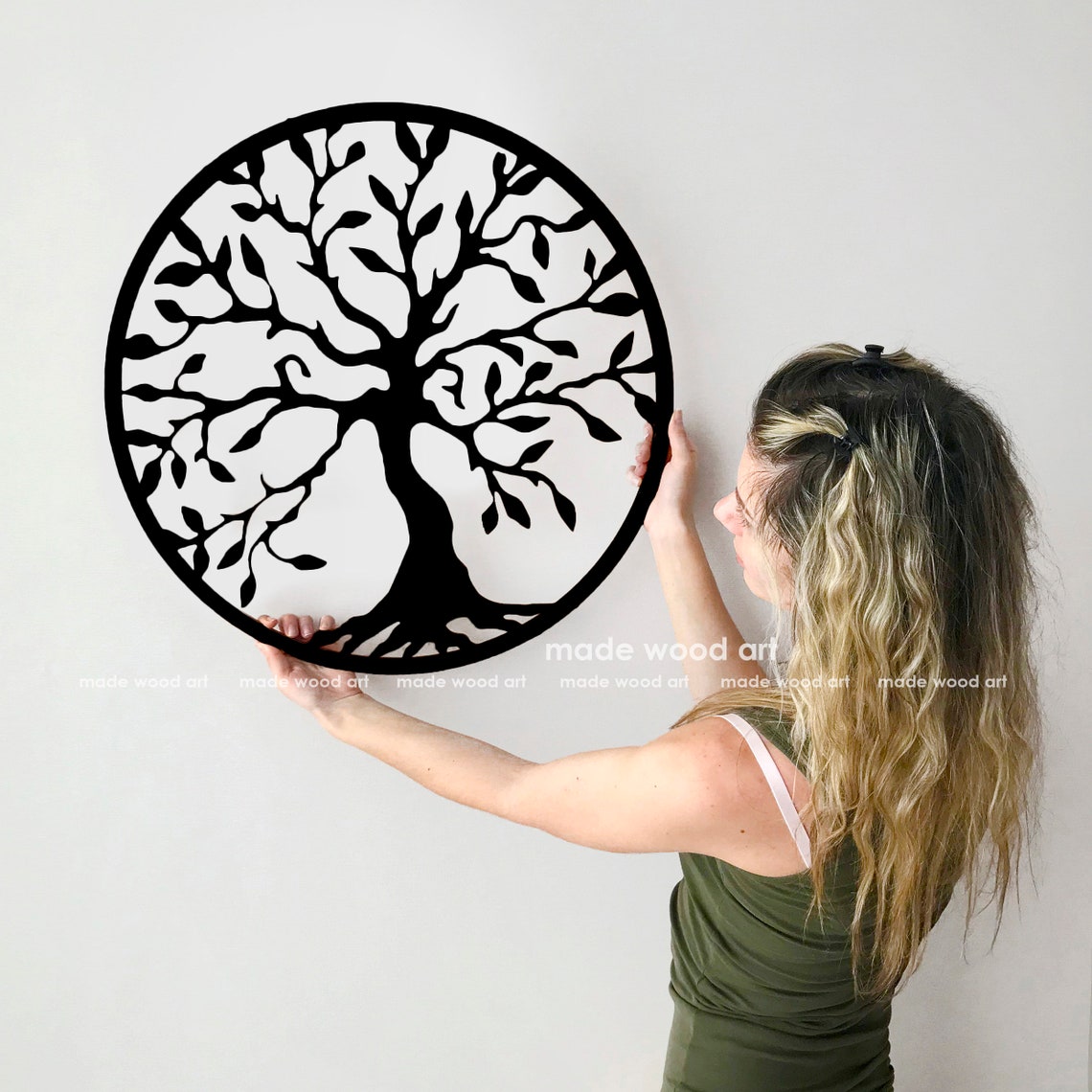 Tree of Life Wall Decor Wood Wall Art Tree Wood Art Minimalist Etsy