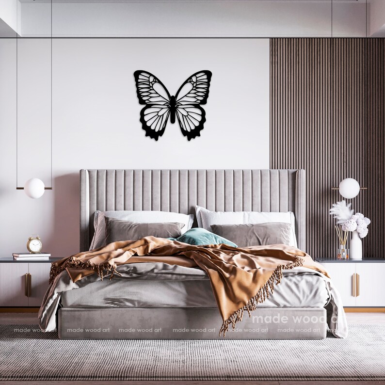 Wooden Butterfly Wall Art Butterfly Decoration Wall Decor Etsy