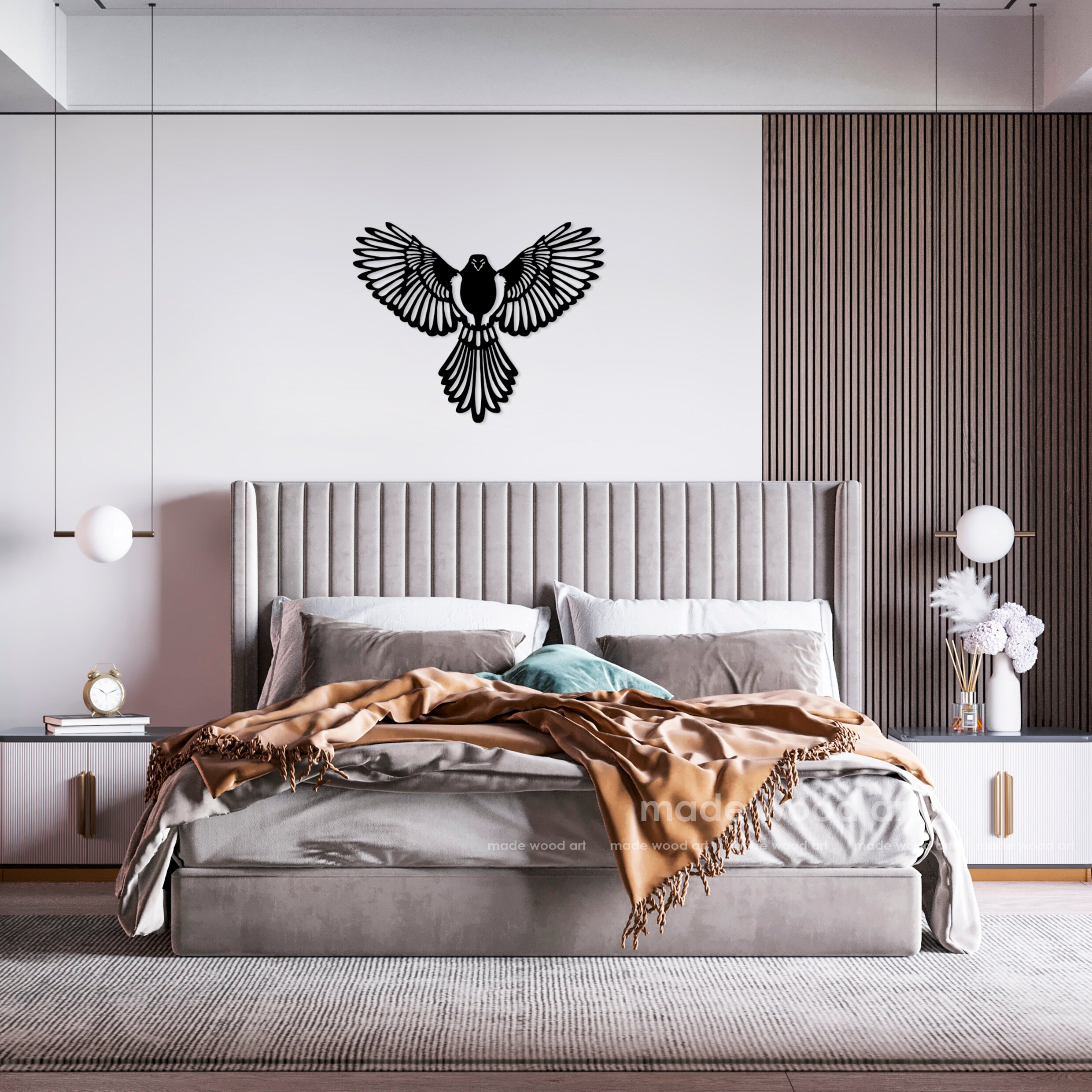 Wood Eagle Wall Art Wood Wall Decor Eagle Wall Decor Large Etsy