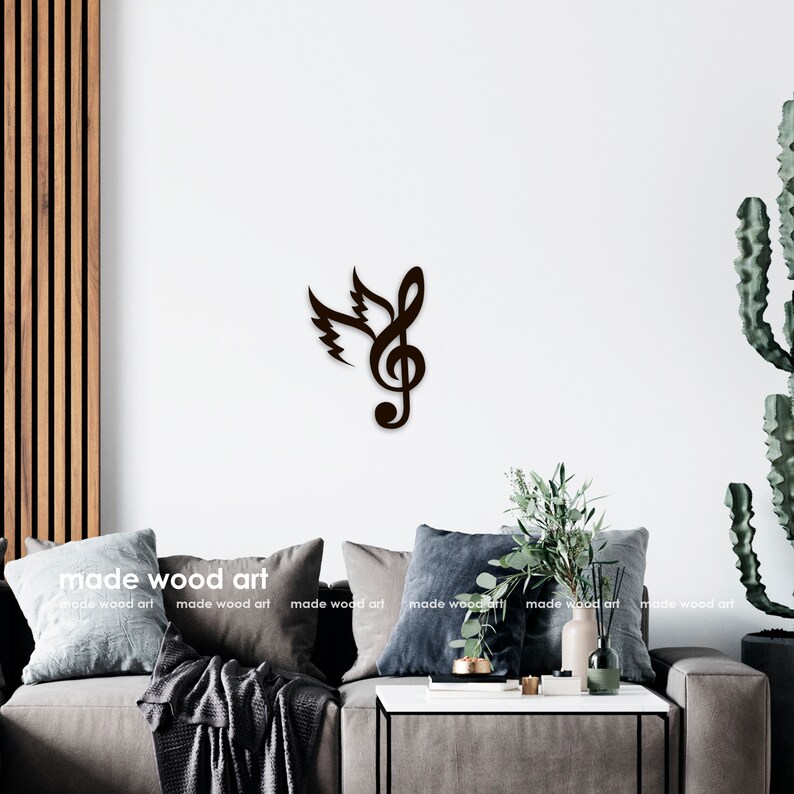 Wooden Music Notes Wall Decor Music Art Music Decor Music Wall Etsy