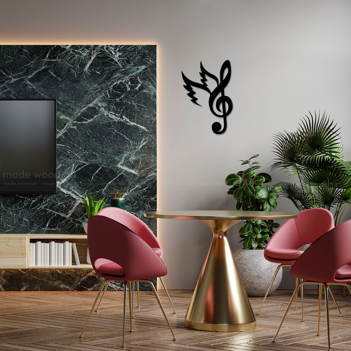 Wooden Music Notes Wall Decor Music Art Music Decor Music Wall Etsy