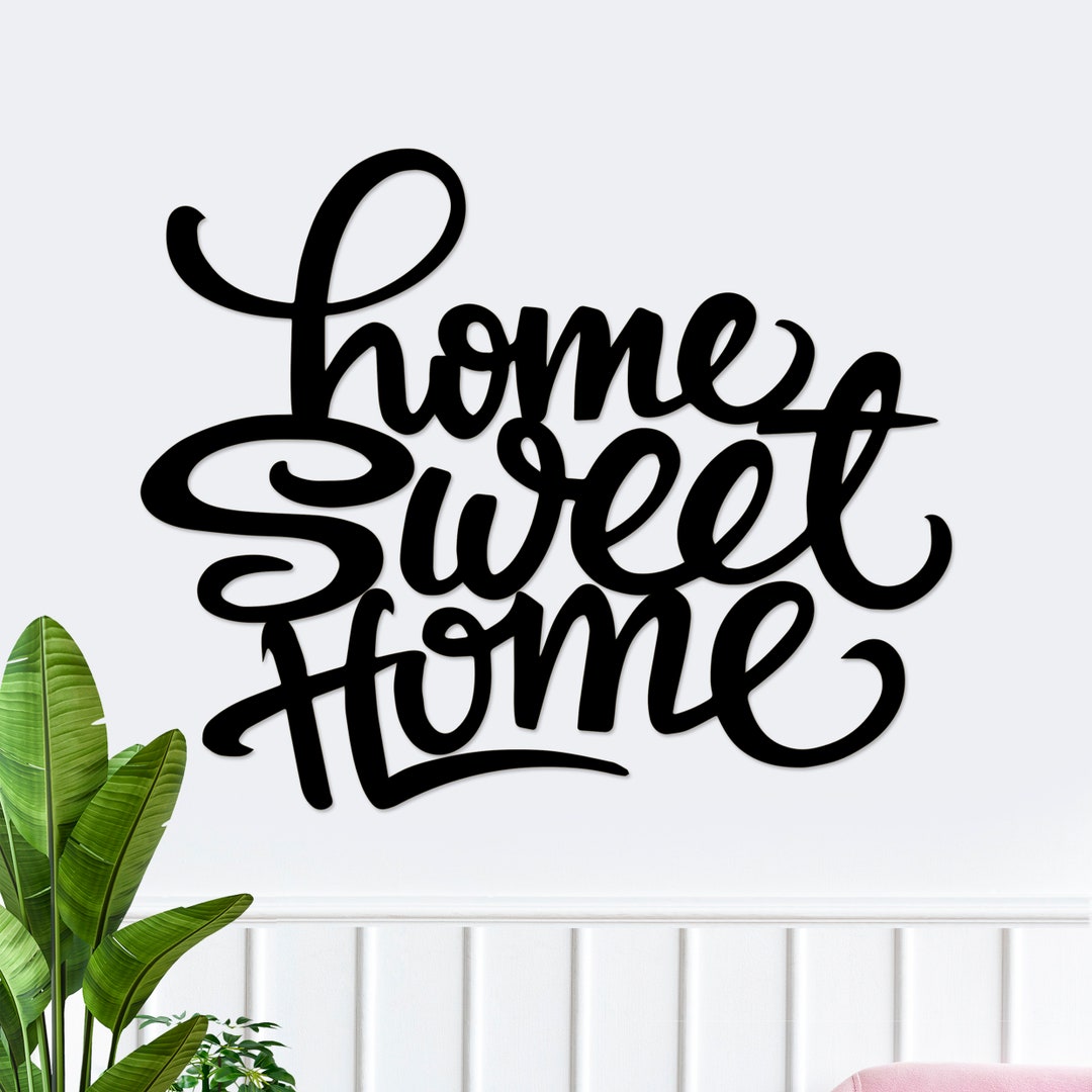 Home Sweet Home Wall Decor, Wood Wall Art, Wall Quote, Home Sweet Home