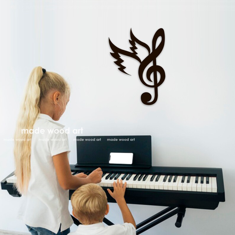 Wooden Music Notes Wall Decor Music Art Music Decor Music Wall Etsy