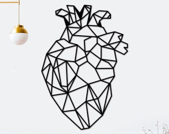 Houten anatomische hart kunst aan de muur, menselijk hart decor, cadeau voor cardioloog, medische muur opknoping, dokter cadeau, kantoorinrichting, hartchirurg
