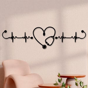 Stethoscope Wood Wall Art, Medical Assistant Gifts, Respiratory Therapist, Medical Student Gift, Office Decor, Medical School, Nurse Gift