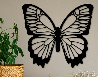 Butterfly Wall Art, Wood Wall Decor, Monarch Butterfly, Butterfly Decor, Nature Wall Art, Butterfly Gift, Apartment Decor Aesthetic