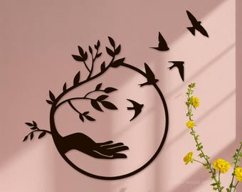 Wooden Bird Wall Decor, Wooden Wall Art, Wood Wall Decor, Bird Wall Art, Love Birds Wall Art, Bird Wall Sculpture, Bird Art, Wood Cutouts