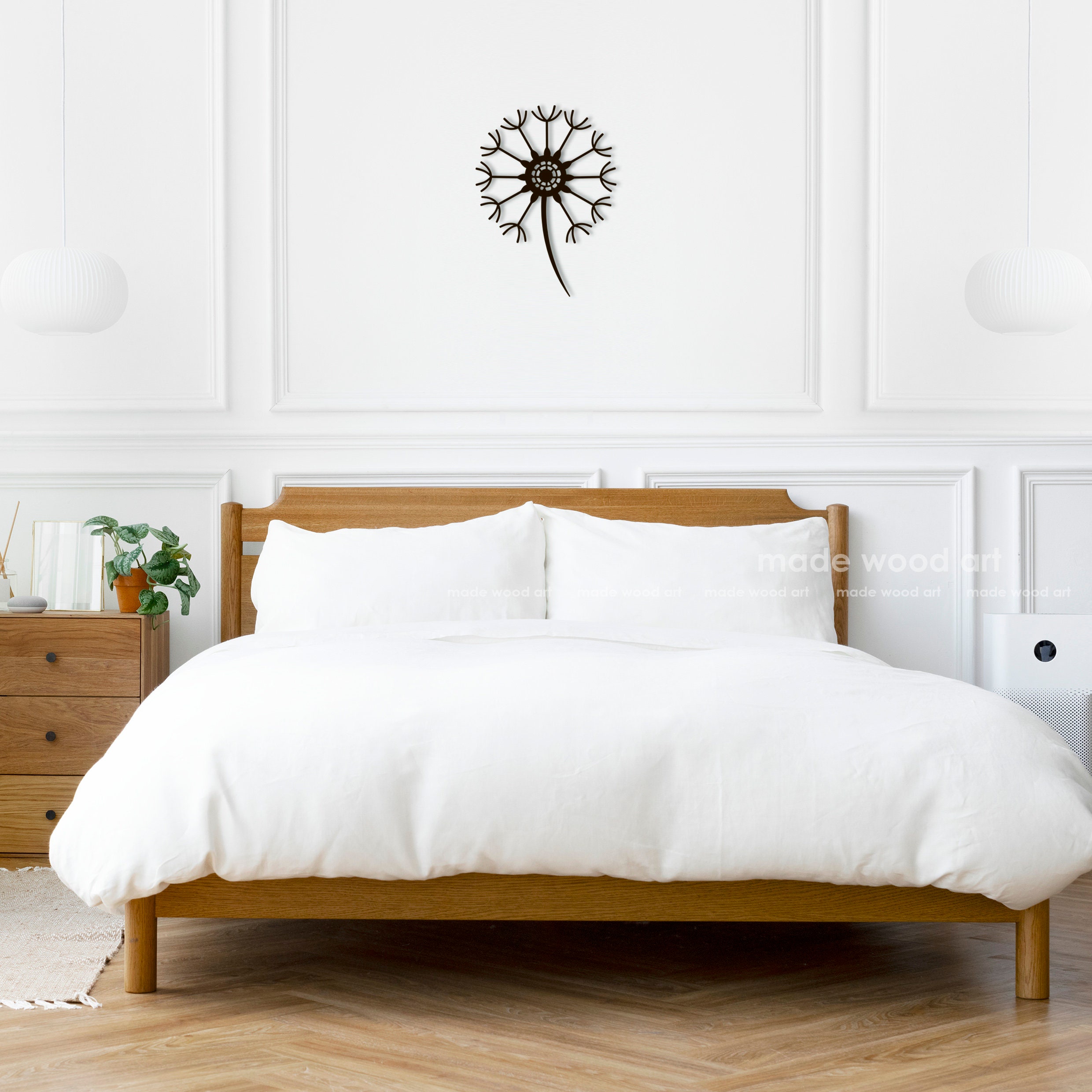 Dandelion Wall Decor Wood Wall Art Dandelion Decor Nature Wall Etsy