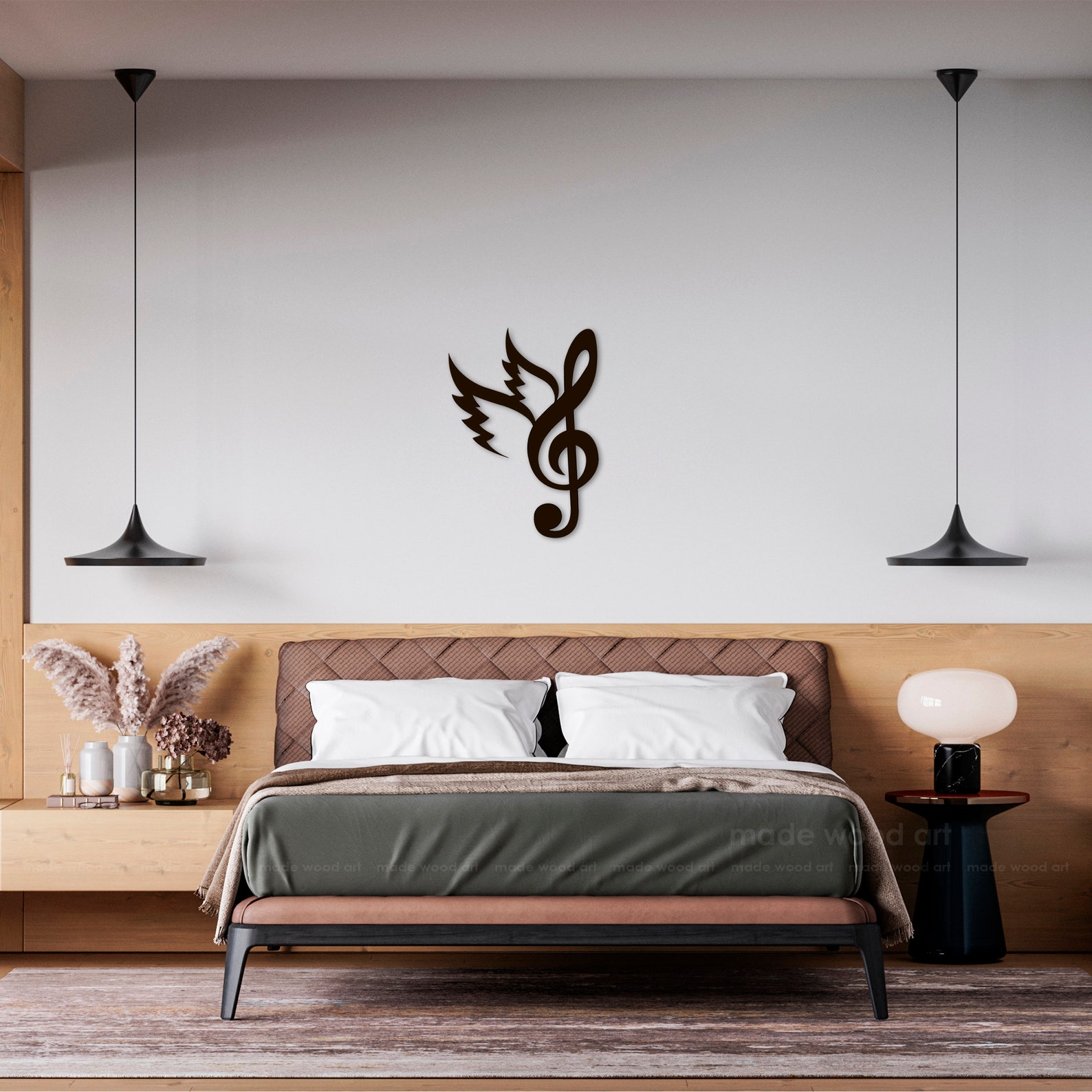 Wooden Music Notes Wall Decor Music Art Music Decor Music Wall Etsy