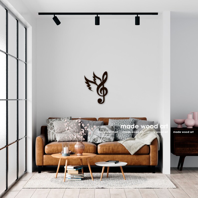 Wooden Music Notes Wall Decor Music Art Music Decor Music Wall Etsy