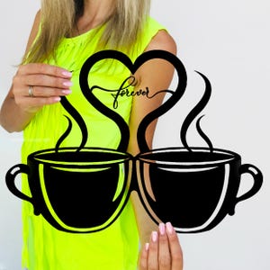 Coffee Bar Sign, Wooden Coffee Mug Wall Art, Coffee Shop Decor, Gifts for Coffee Lovers, Kitchen Wall Sign, Home Decor, Wall Hanging