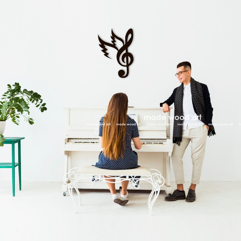 Wooden Music Notes Wall Decor Music Art Music Decor Music Wall Etsy