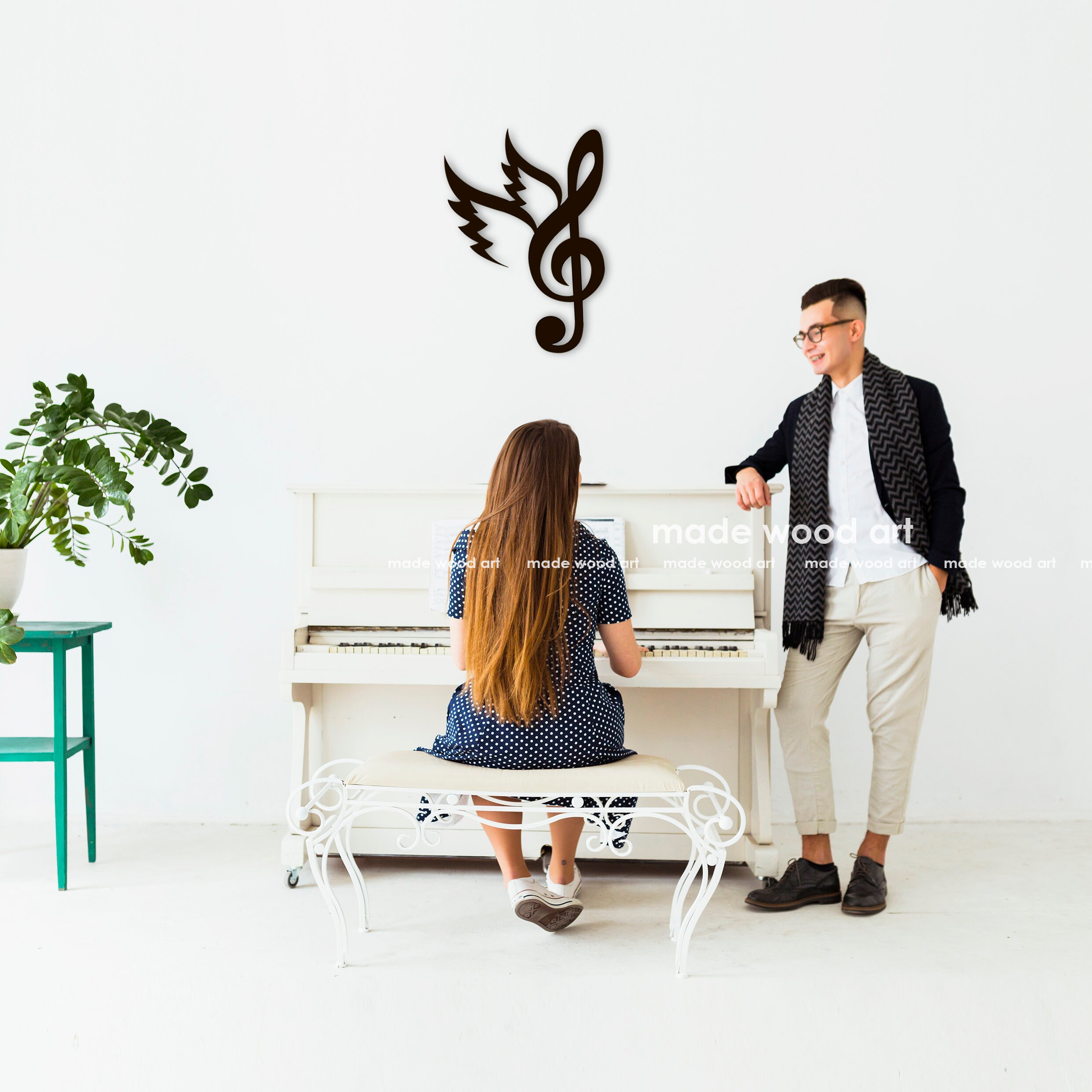 Wooden Music Notes Wall Decor Music Art Music Decor Music Wall Etsy