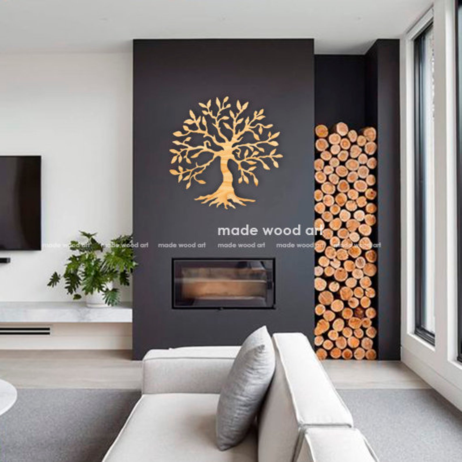 Wooden Tree of Life Wall Art Wood Wall Art Tree of Life Decor Etsy