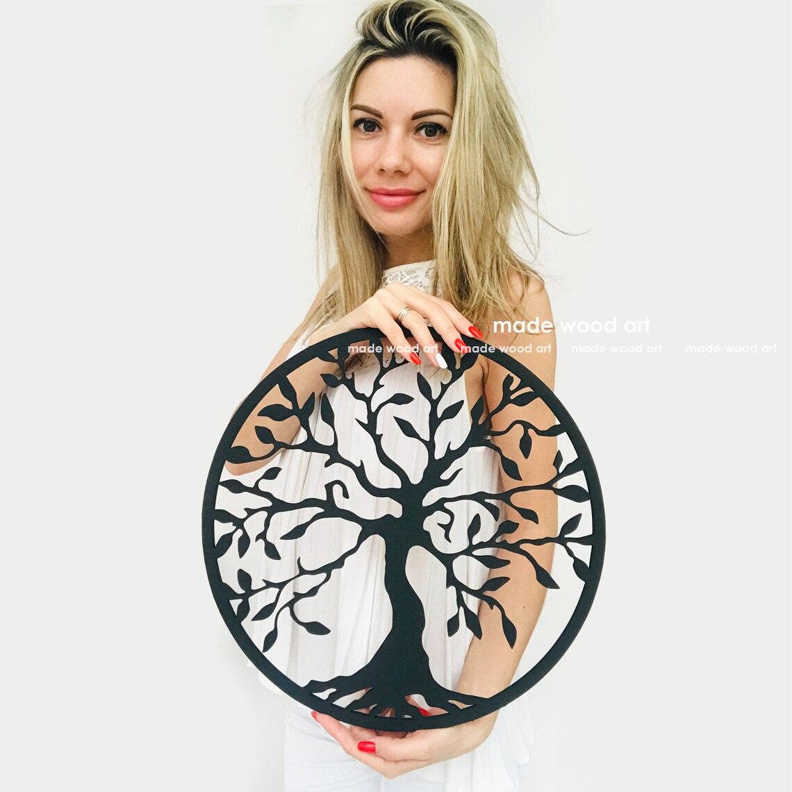 Tree of Life Wall Decor Wood Wall Art Tree Wood Art Minimalist Etsy