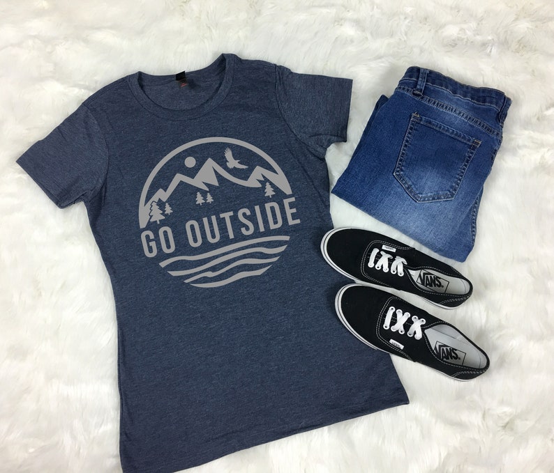 Go Outside Tshirt Etsy