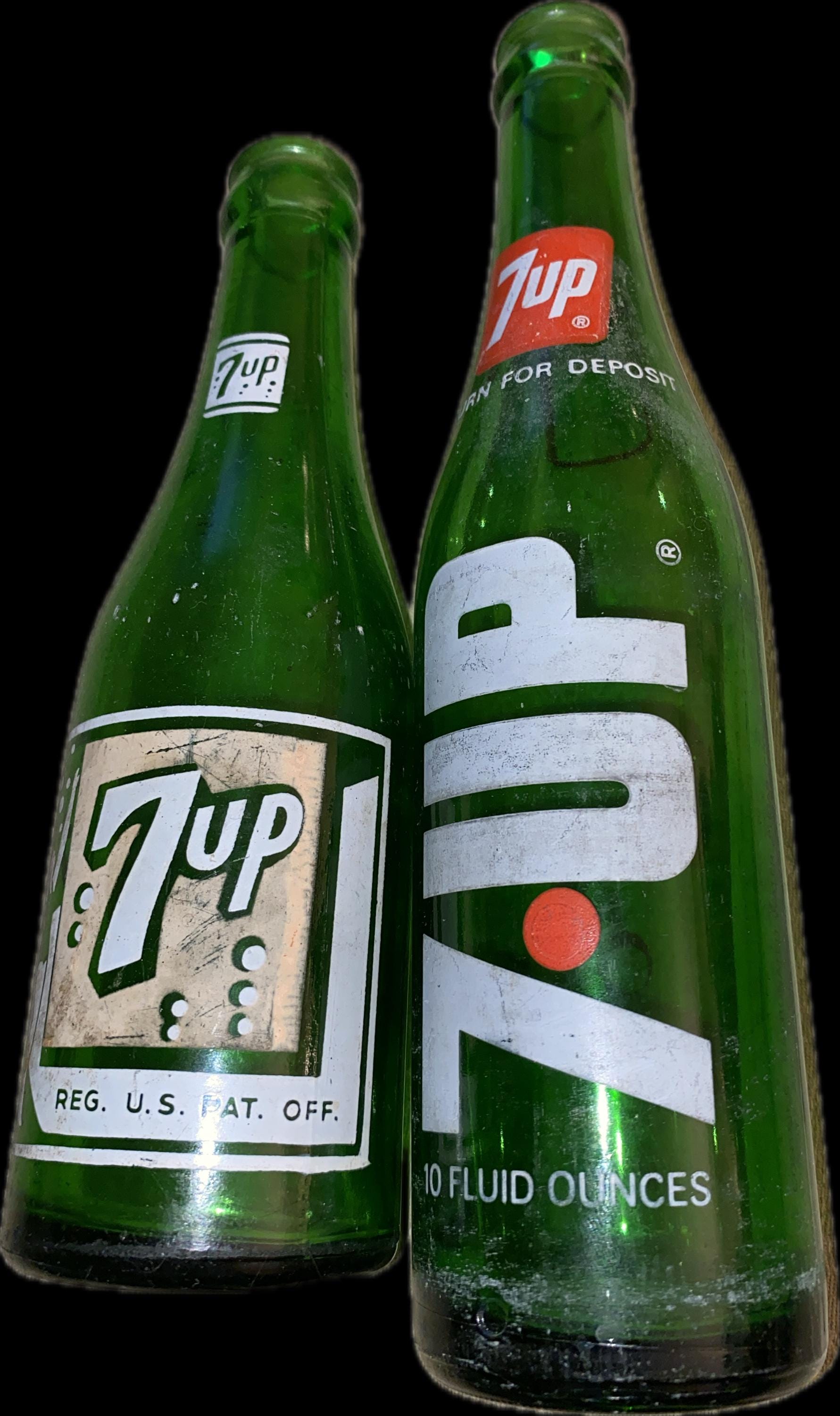 Vintage 7up Bottle - Etsy