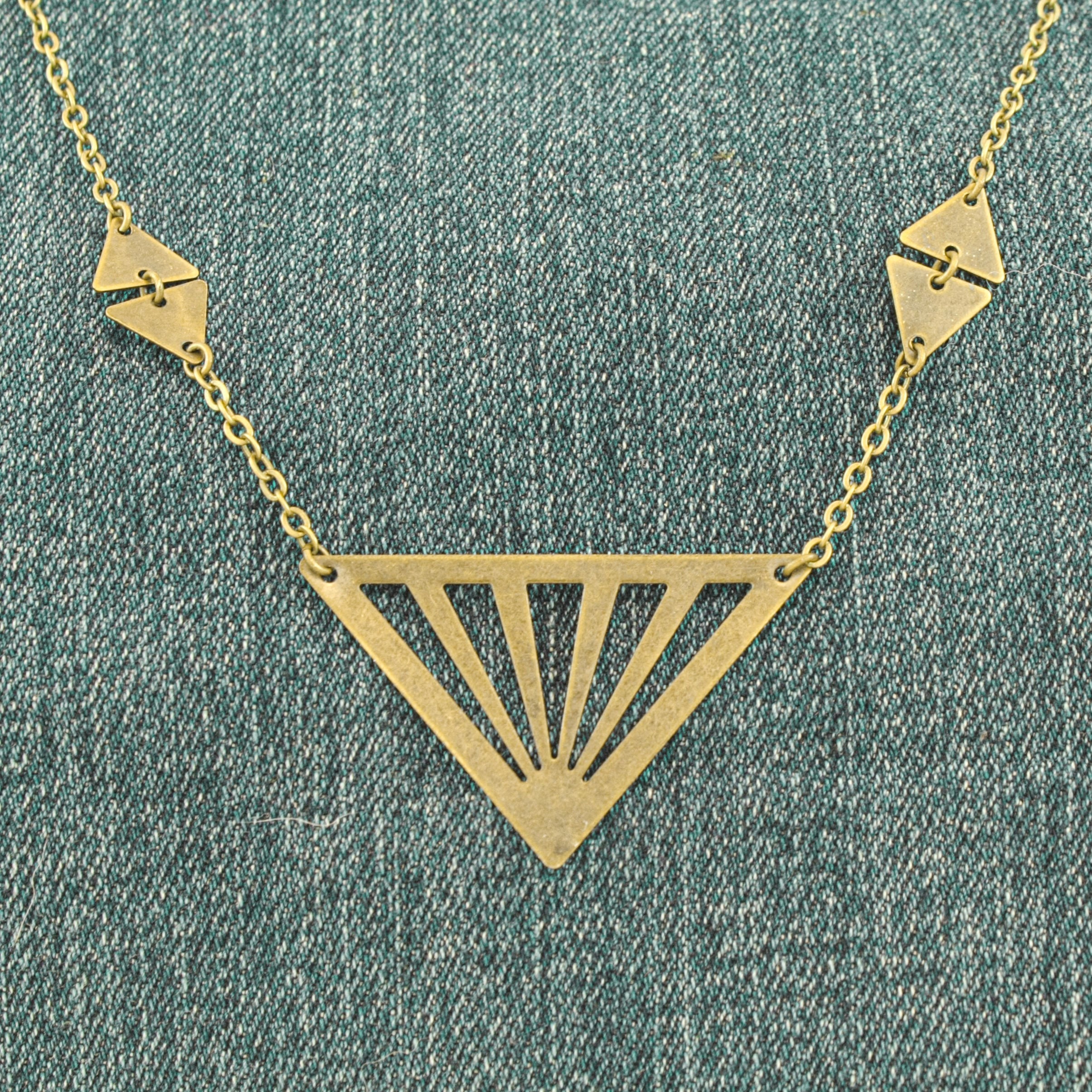 Triangle charm necklace Clearance