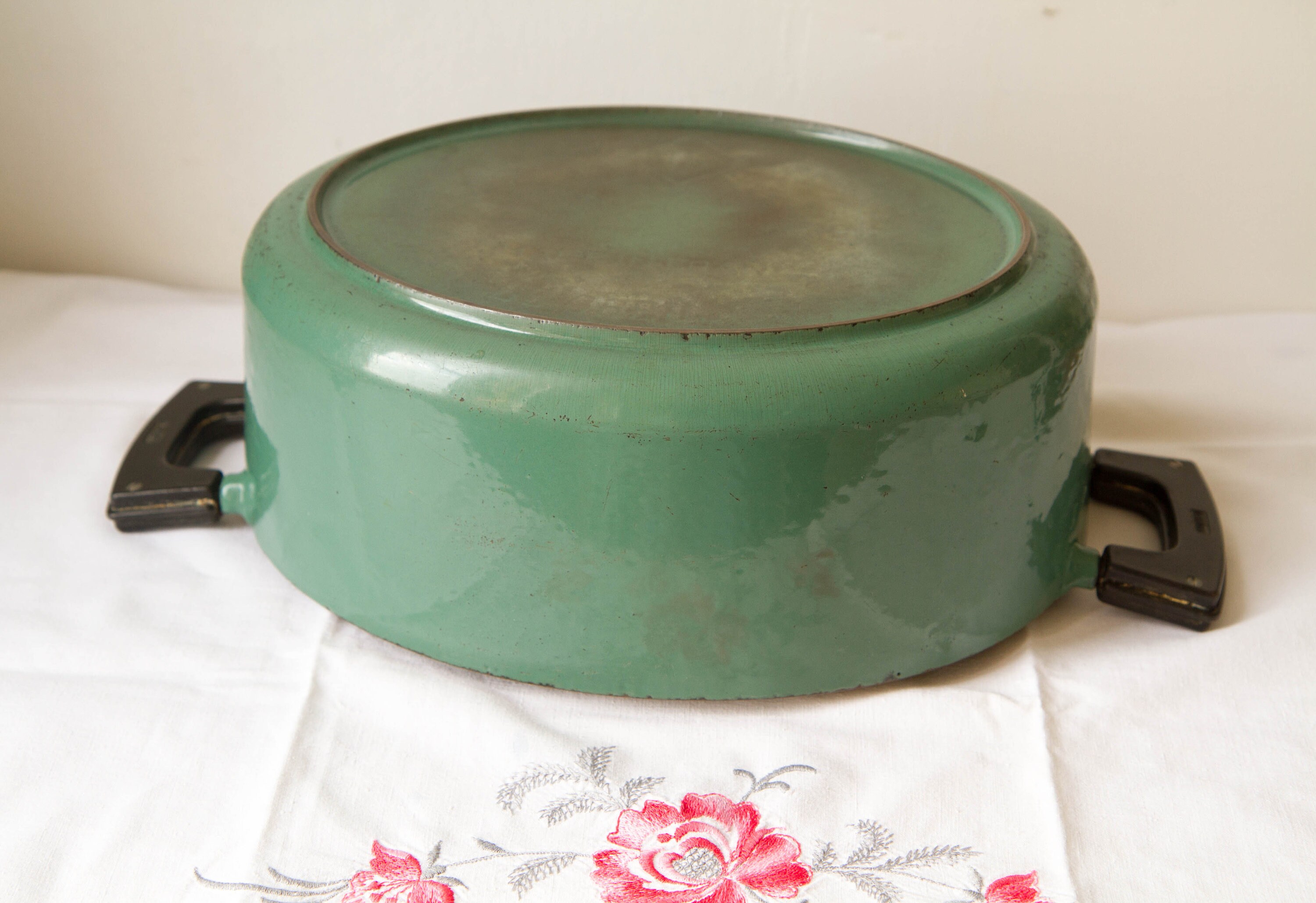 Cocotte Le Creuset Verte 23 Cm Vintage - Bon état - Compatible Gaz