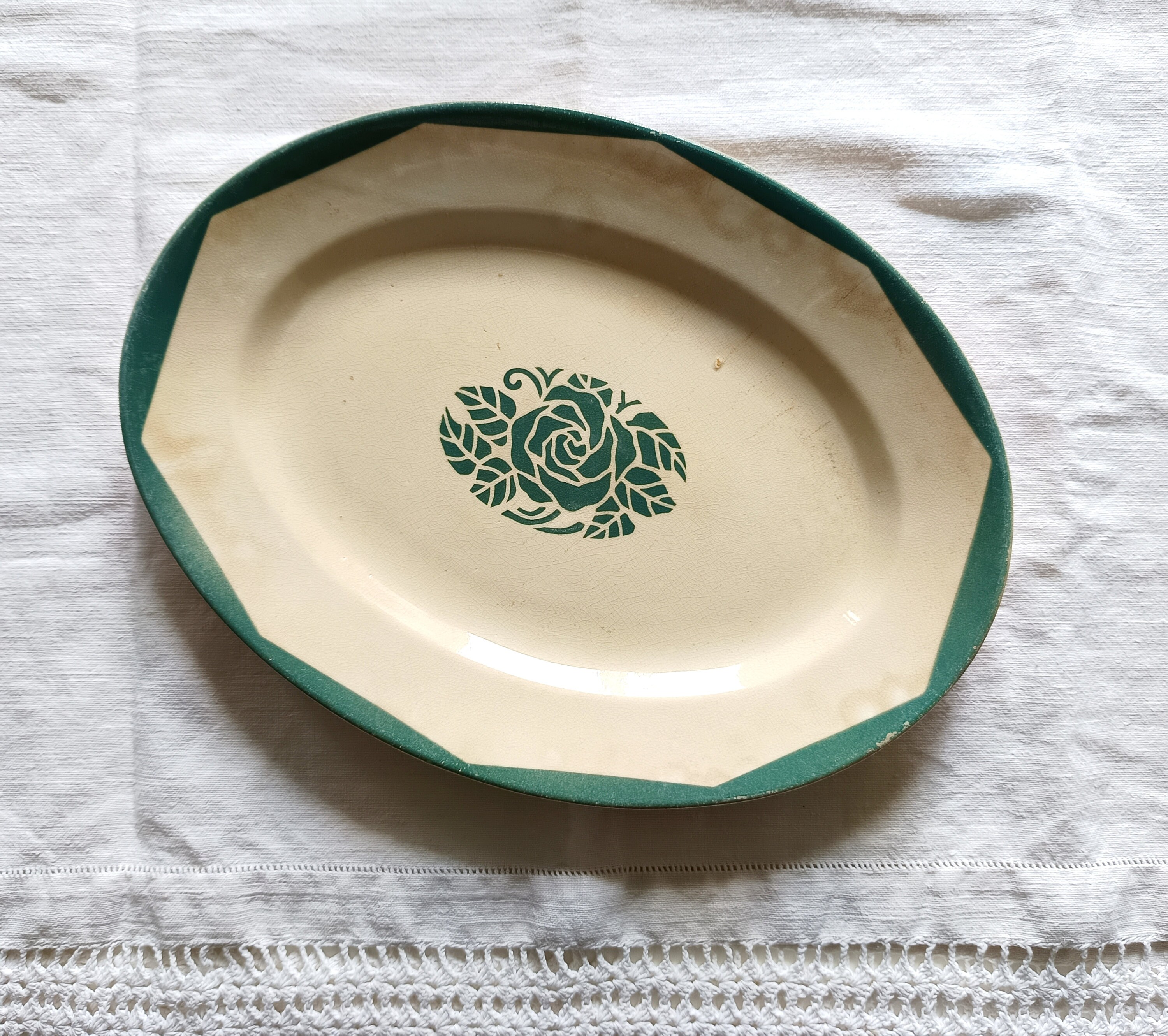 Large Vintage St Amand France Porcelain Serving Plate - Etsy Canada