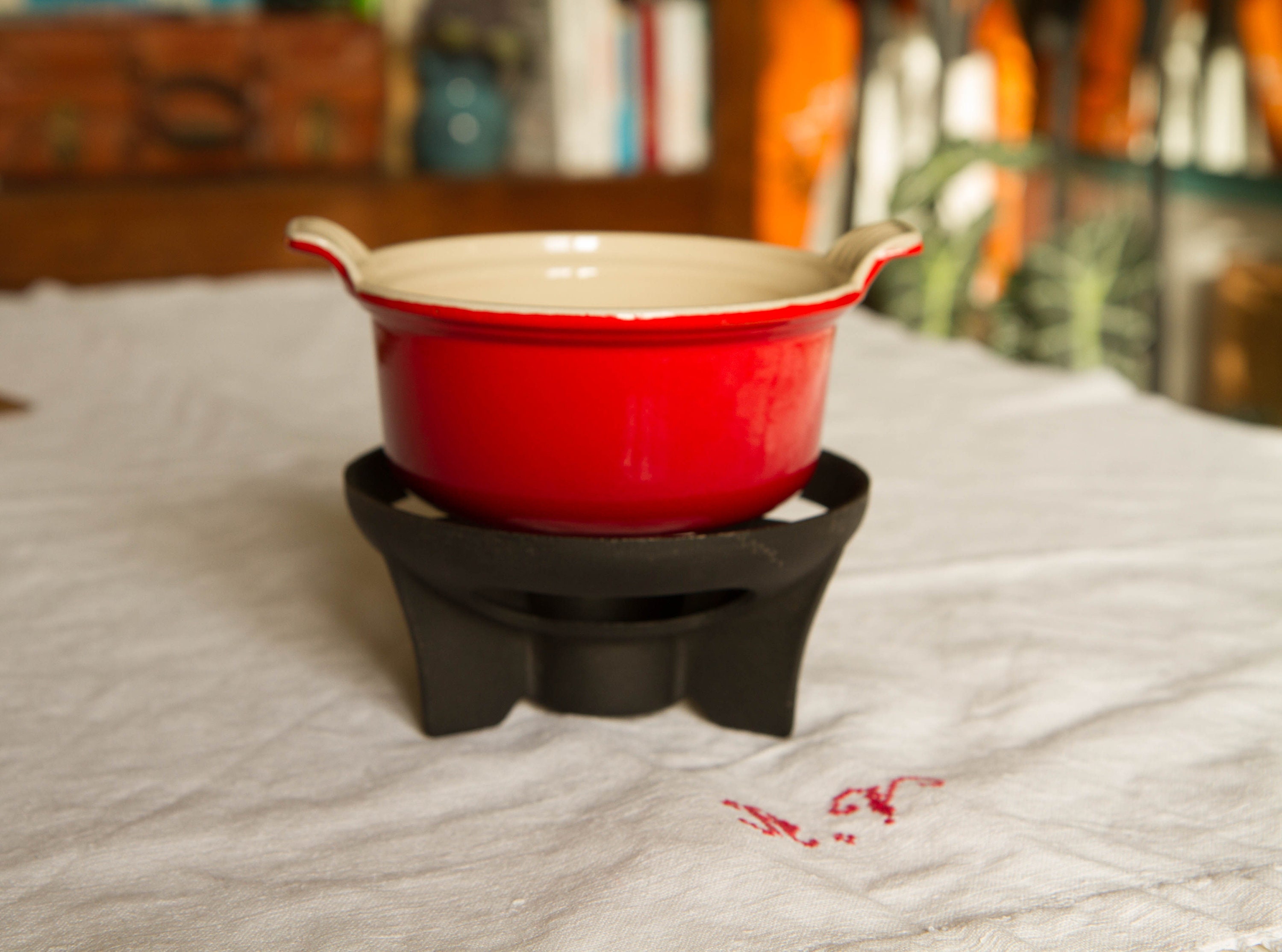 Petit Caquelon à Fondue Chocolat Le Creuset France 14