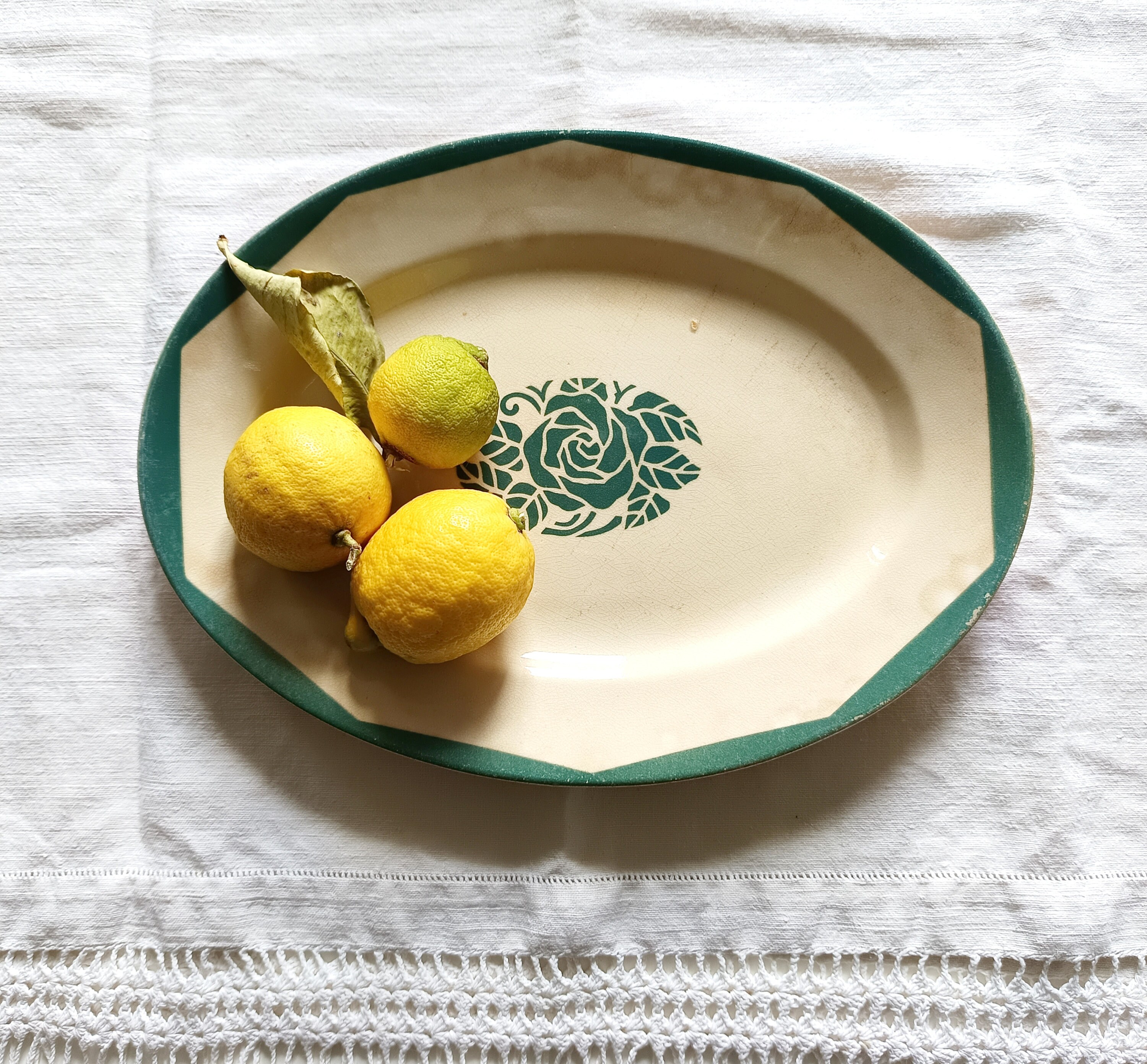 Large Vintage St Amand France Porcelain Serving Plate - Etsy Canada