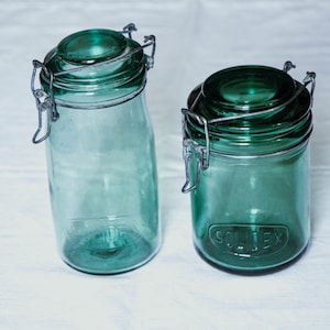 Old vintage SOLIDEX jar of your choice green conservation pot France