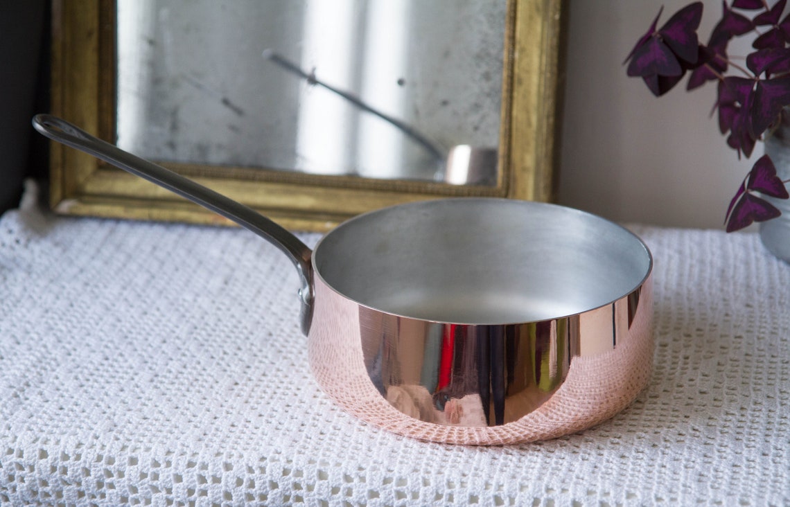 Casserole ancienne en cuivre Tournus France Etsy France