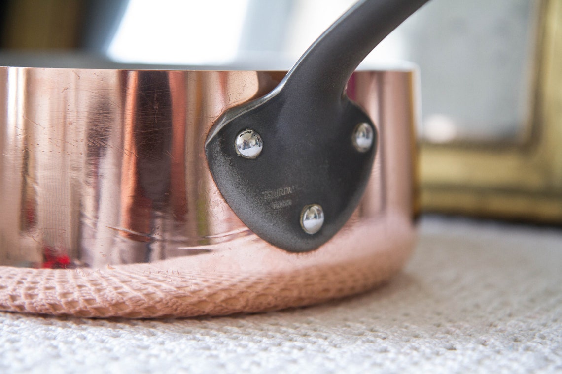 Casserole ancienne en cuivre Tournus France Etsy France