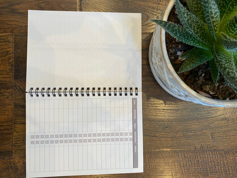 2023 Calf Log Hardback Book Farm and Ranch Records Cattle Log Etsy