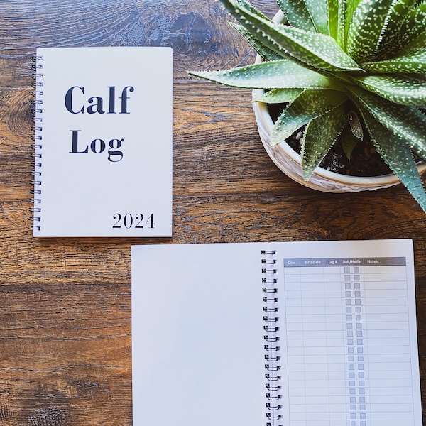 Cattle Log Book Etsy