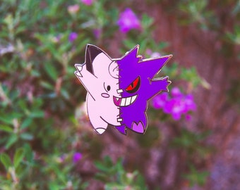 Gengar/Clefairy  Enamel Pin