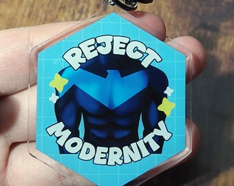 Grayson 'Embrace Tradition' Double Sided Acrylic Keyring | Keychain, Charm, Accessories