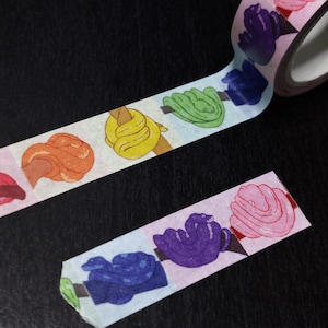 Rainbow Python Washi Tape | Small Stationery, Notebook Stickers