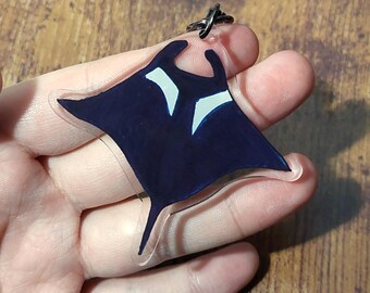 Manta Ray Acrylic Keyring | Keychain, Charm, Accessories