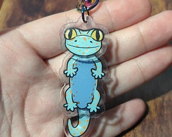 Tokay Gecko Shaped Dangle Keyring | Keychain, Charm, Accessories
