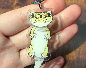Leopard Gecko Shaped Dangle Keyring | Keychain, Charm, Accessories