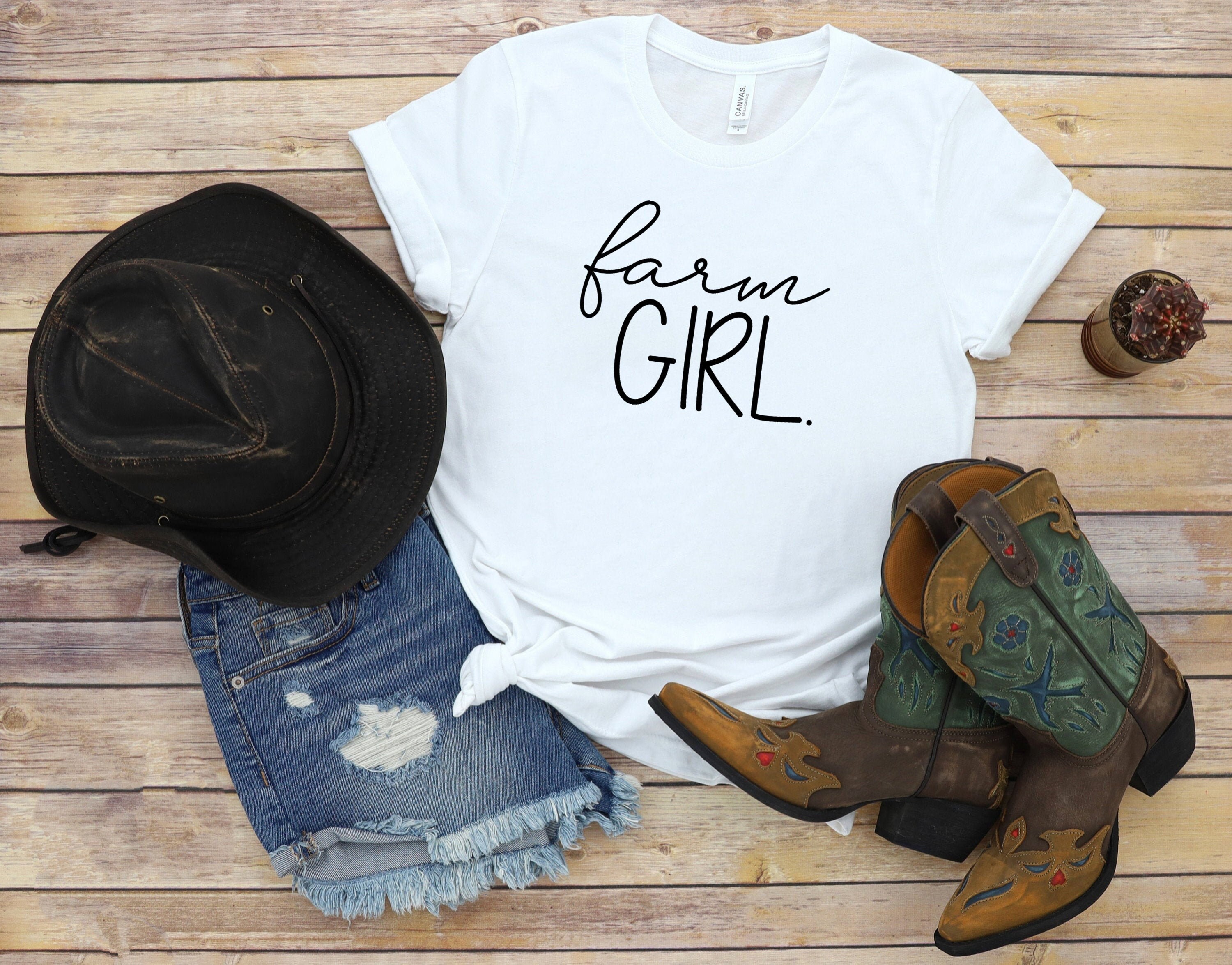 Farm Girl Shirt Farm Girl Tee Farm Girl TShirt Country Etsy