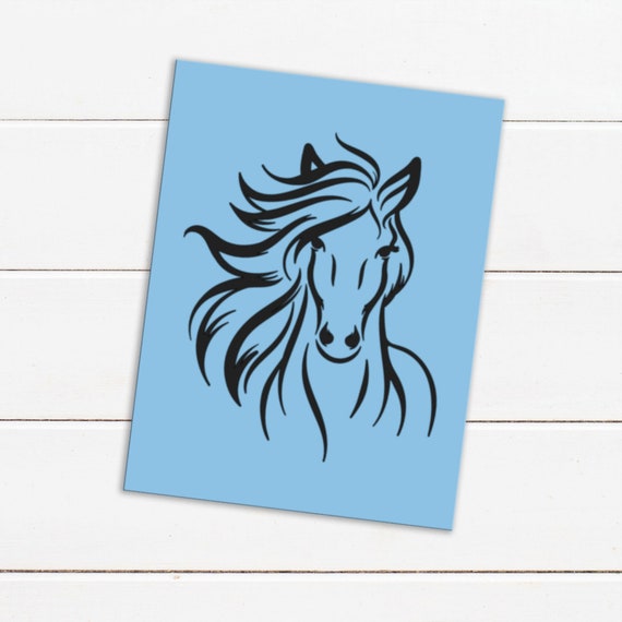 Horse Head Decals Horse Decal Horse Lovers Country Car Decals Farm Life Decals Cowgirl Decals Farmers Decal Horse Horse Stickers