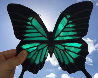Butterfly Suncatcher - Stained Glass - Home Decor - Gifts for Her - Free Spirit - Wall Hanging - Fairy - Ulysses Butterfly
