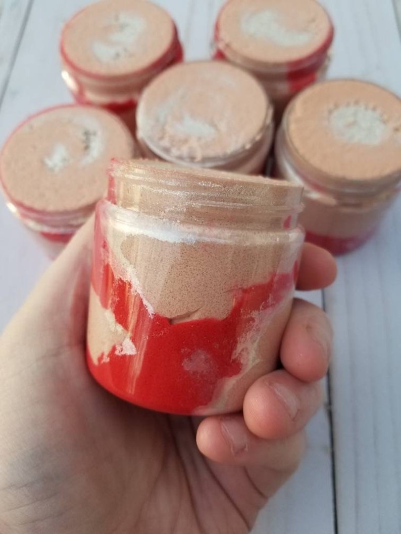 Candy Cane Cupcake Sugar Scrub. Stocking Stuffers for Women image 0