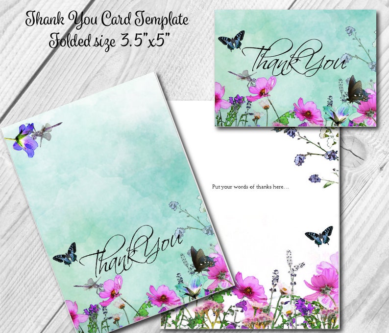 Download Funeral Bundle Program/Bookmark/Thank You Template | Etsy