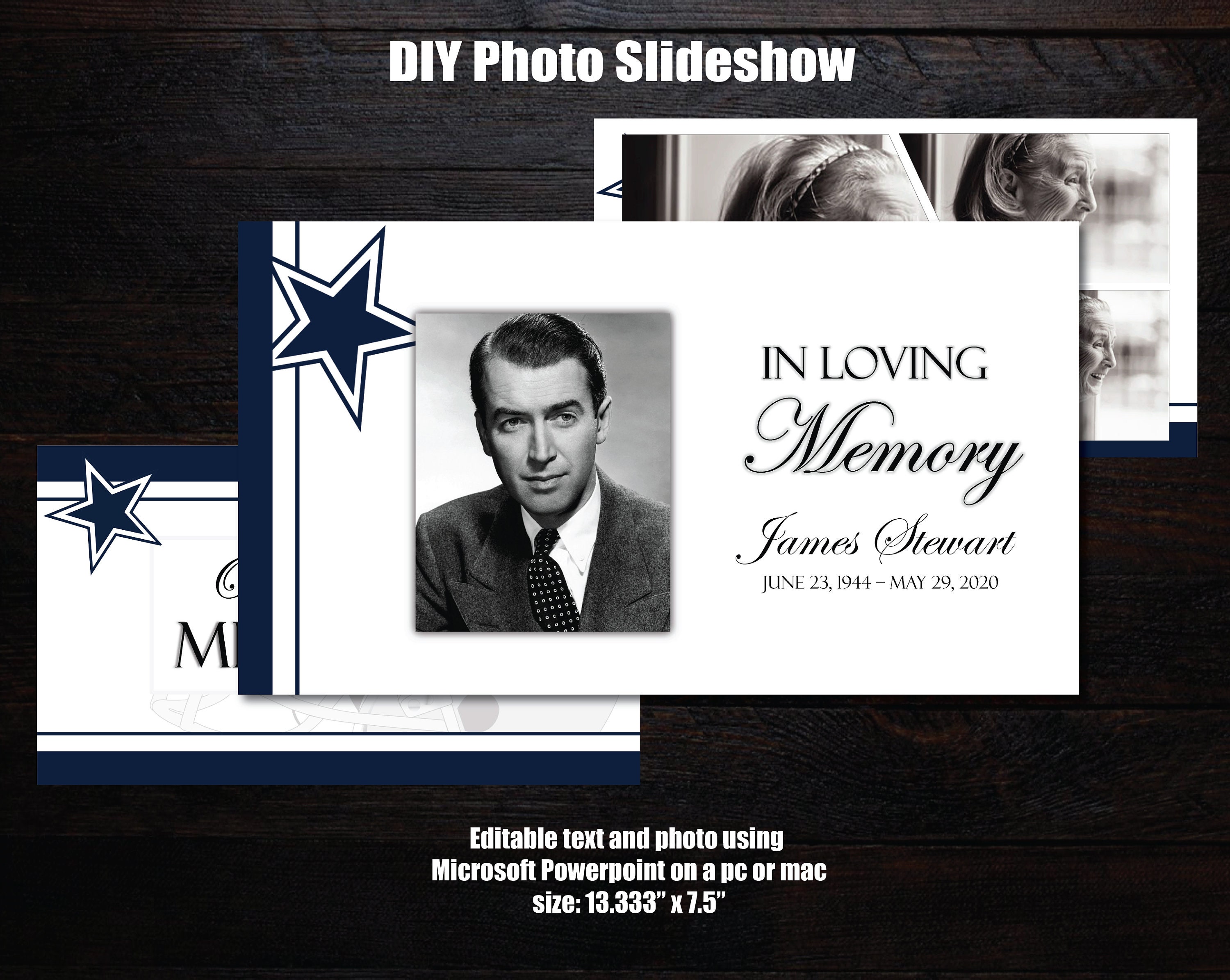 Funeral Powerpoint Slideshow Template Dallas Cowboys Fan Memorial Funeral Powerpoint Slideshow Template Dallas Cowboys Fan Memorial