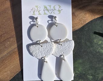 Igloo Dangle Polymer Clay Earrings | Cute Clay Earrings | Hypoallergenic | Gifts for her | Lightweight | Summer | Handmade | Statement