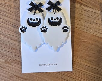 Katzen Geist Ohrringe: Handgemachte Halloween Schmuck, sehr leicht