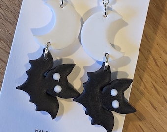 Fledermaus Ohrringe: Handgefertigte Halloween Schmuckstücke