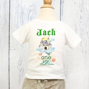 Jack and the Beanstalk 1st Birthday T-Shirt, Fairy Tale  Party T-Shirt Custom T-shirt Baby, Toddlers, 1st Birthday Outfit Boy T-shirt