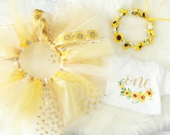 sunflower tutu for baby