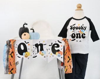 Spooky One High Chair Banner: Halloween Dekoration zum ersten Geburtstag